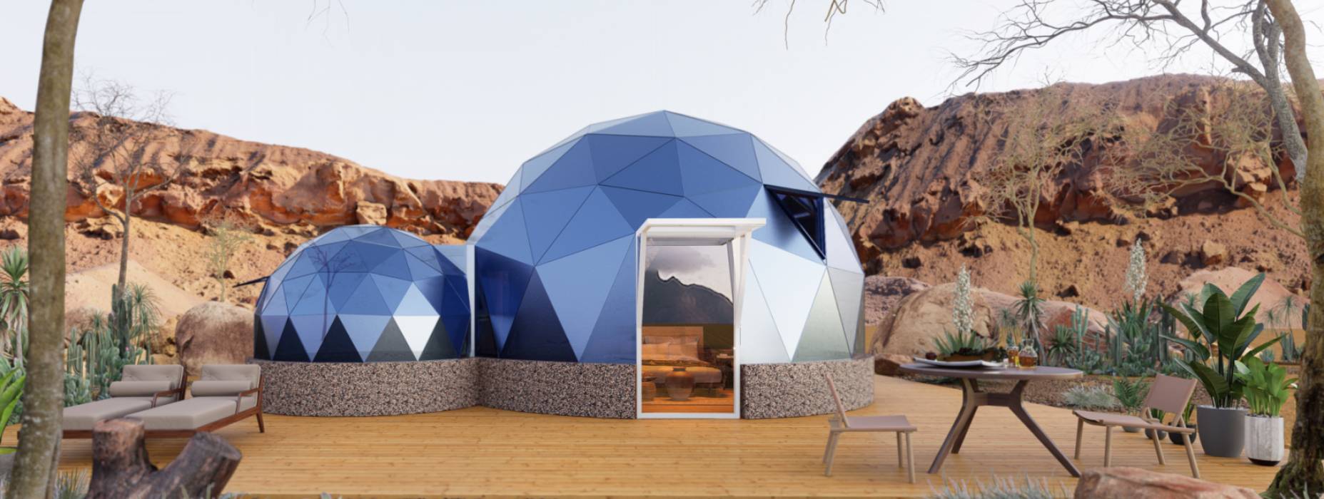 宁津县球形智能光伏玻璃星空房